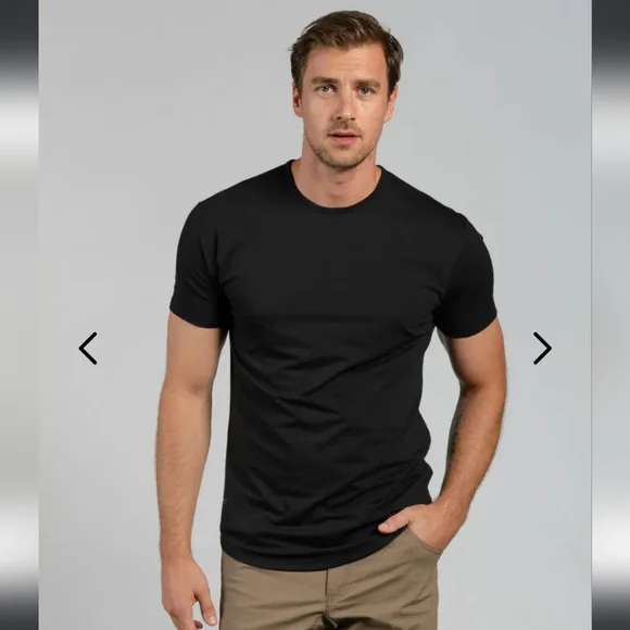 BYLT Basics Black Short Sleeve Tee. - Picture 5 of 5